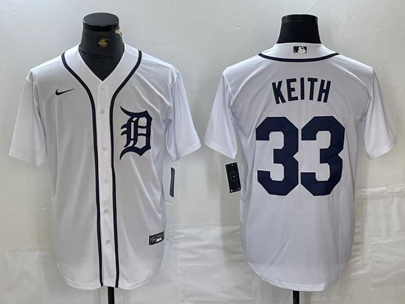 Mens Detroit Tigers #33 Colt Keith White Cool Base Stitched Jersey->detroit tigers->MLB Jersey